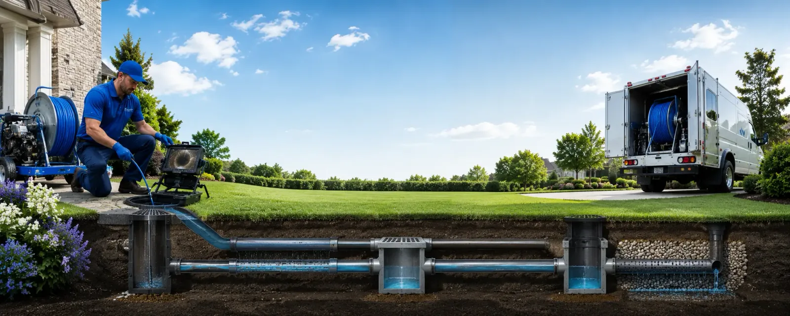 Outdoor drain cleaning information for Greenock, PA